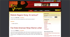 Desktop Screenshot of ninjawarriortv.com