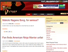 Tablet Screenshot of ninjawarriortv.com